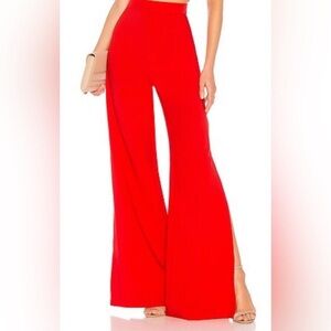 Nookie Red Wide-Leg Trousers